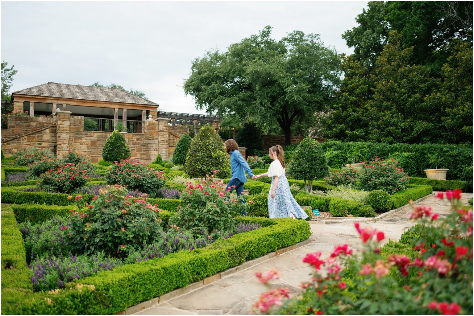 Engagement Session at the Fort Worth Botanic Garden